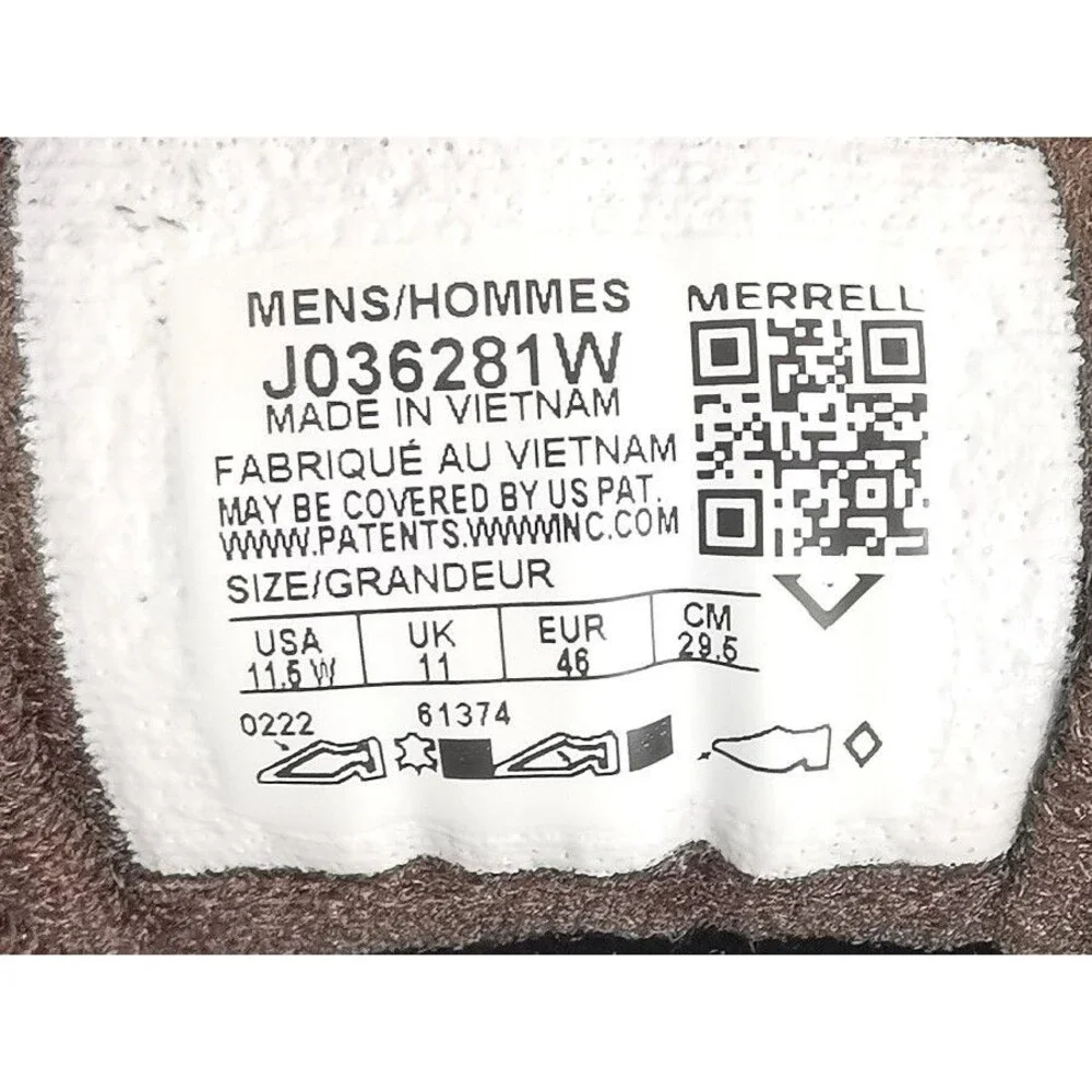 Men's Merrell Moab 3 Hiking Black Outdoors Comfort Sneakers Size 11.5W J036281W
